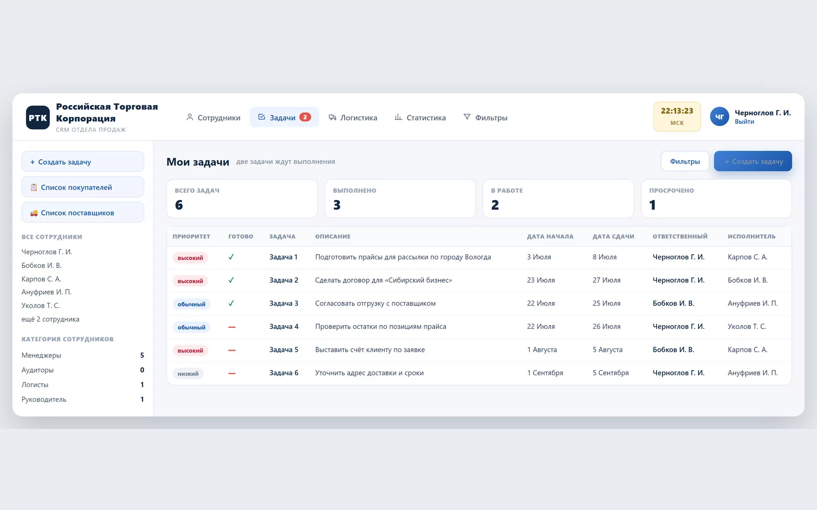 CRM для обработки заявок