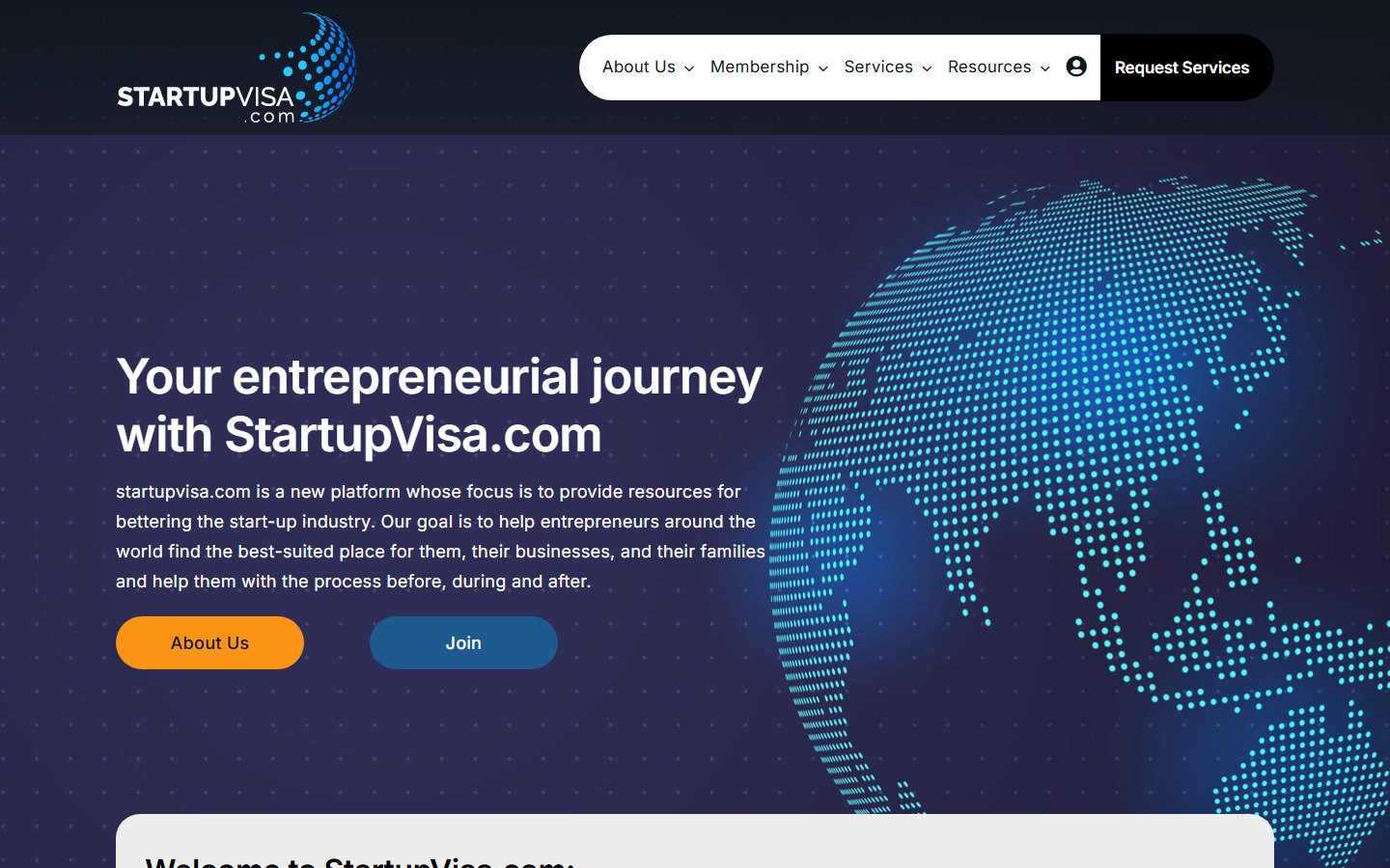 Сайт консультационного сервиса для зарубежной аудитории на WordPress — Startup Visa
